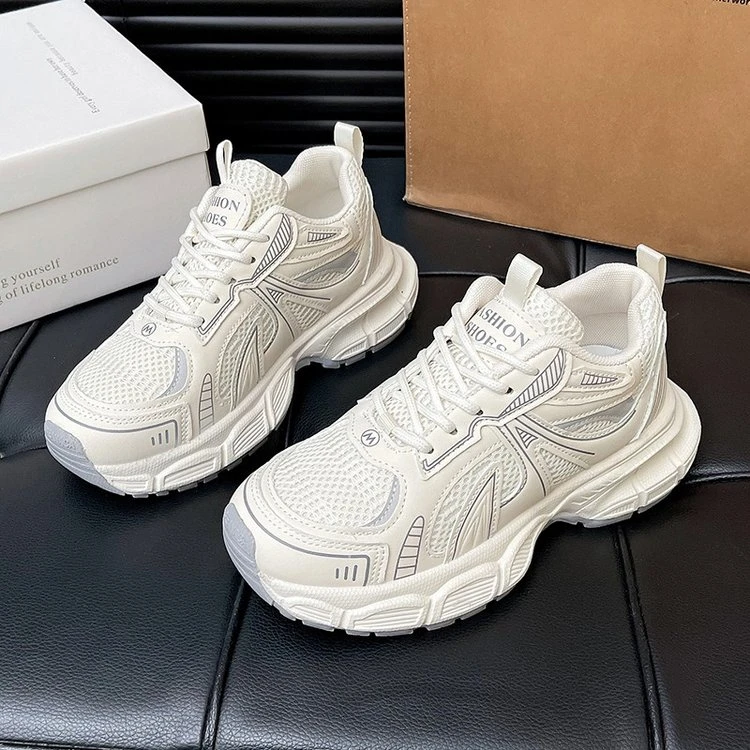 厚底老爹鞋女2025新款春季爆款百搭增高休闲运动鞋小个子松糕鞋子