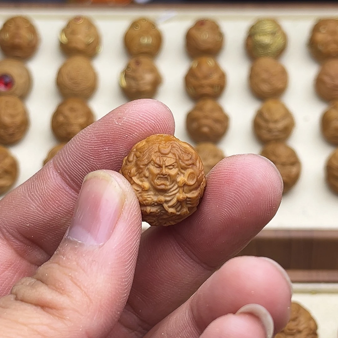 猴头核桃吊坠武松打虎18