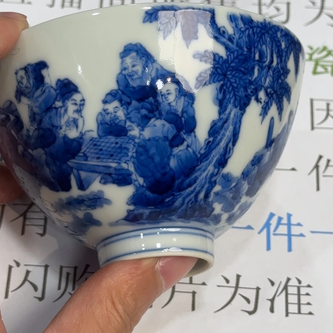 杯子瓷当代仿古精品全手工