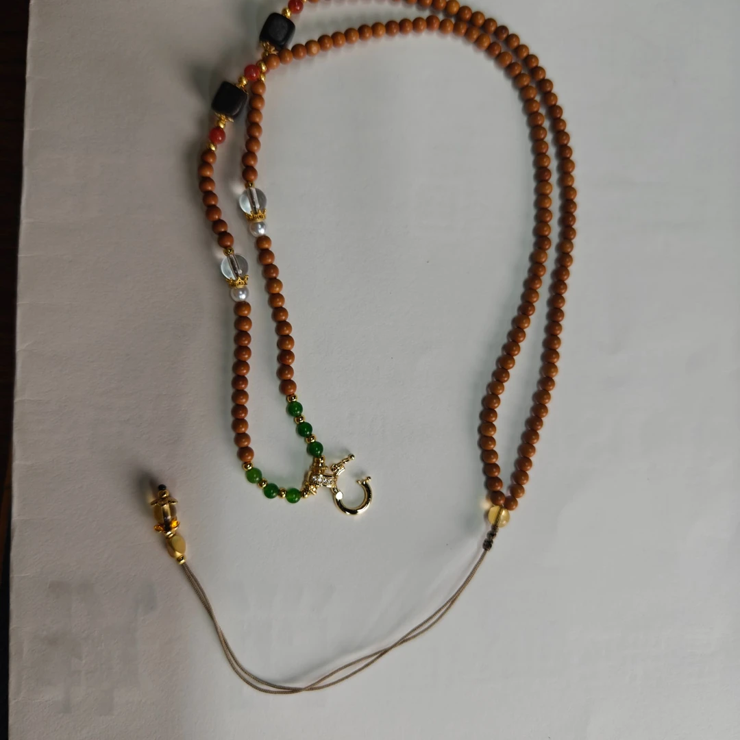 橄榄核挂绳精致变色可拉伸金属扣精致高级感