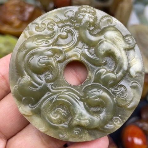 和田玉未镶嵌颈饰89