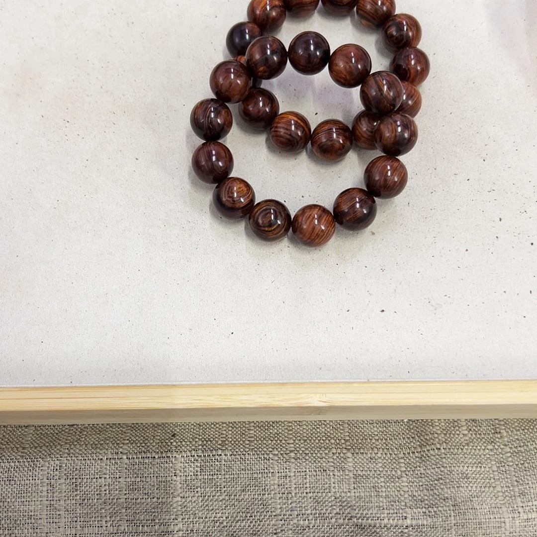 黄花梨/降香黄檀手串/手链18mm圆珠老料