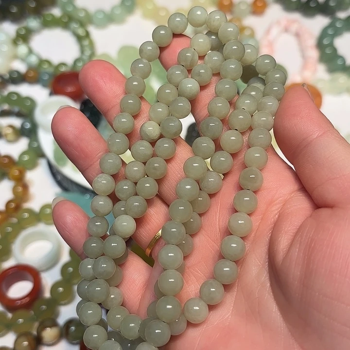 蛇纹石玉未镶嵌手串