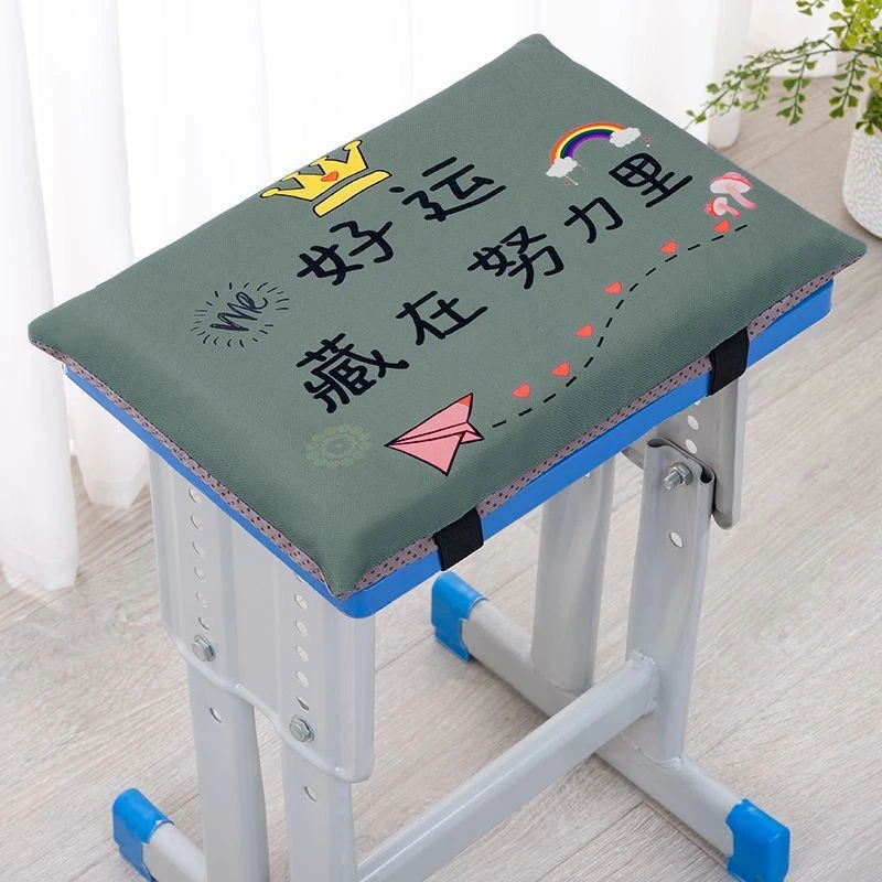 四季学生坐垫教室通用椅子凳子可爱卡通垫加厚可拆洗不变形坐垫LW