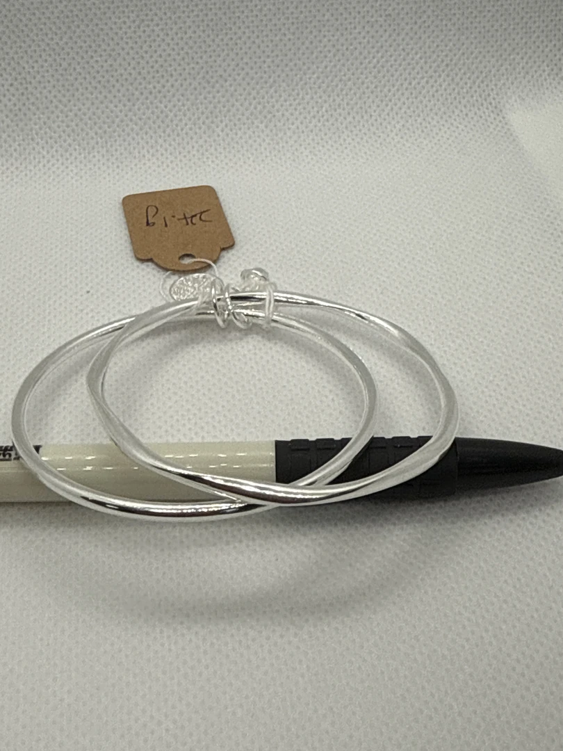 足银手镯 合金福牌铃铛双环女款小众设计高级感百搭时尚