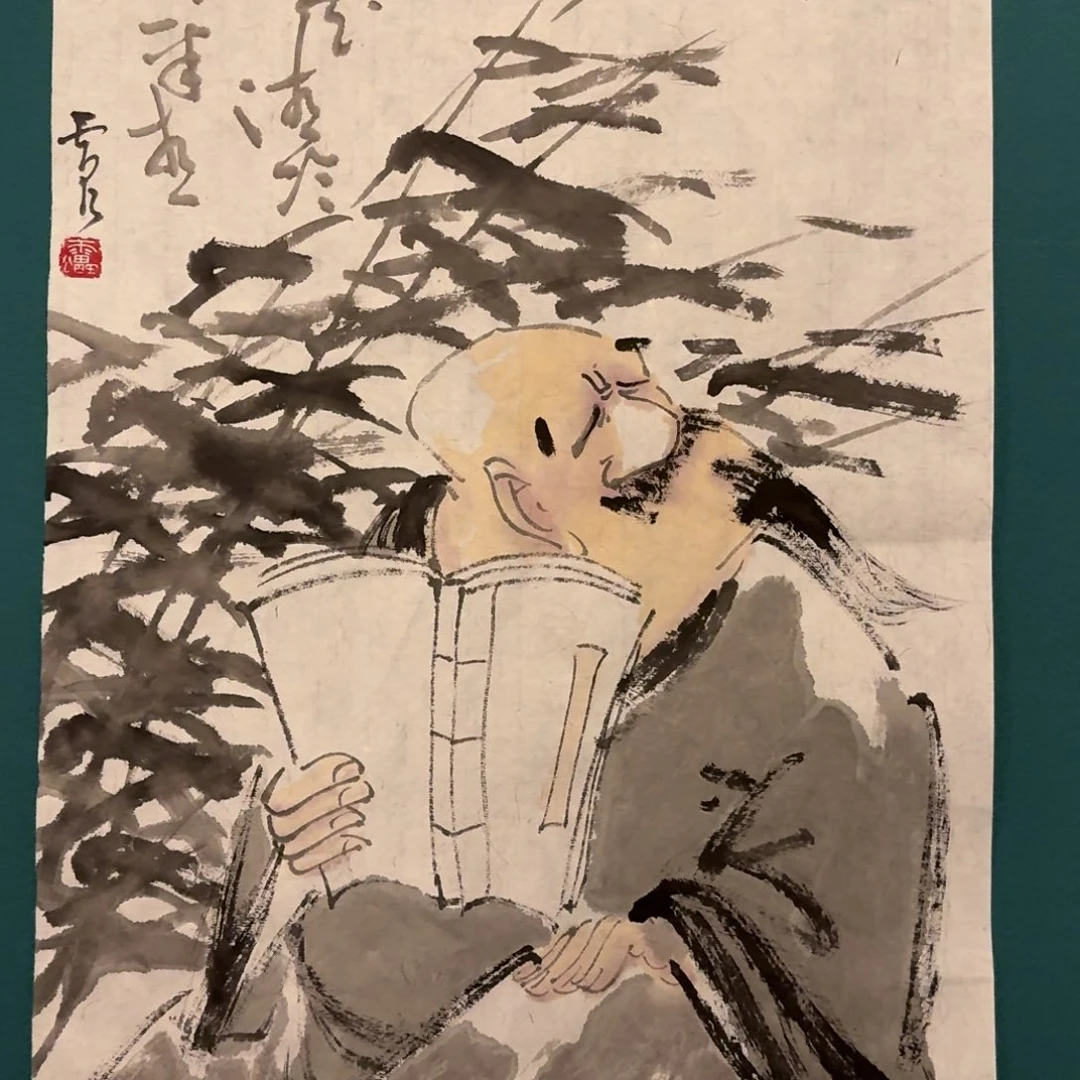 国画雷公老师画作画作