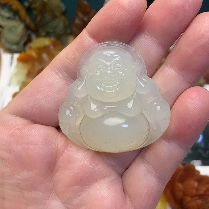 蛇纹石玉未镶嵌吊坠(赠链)