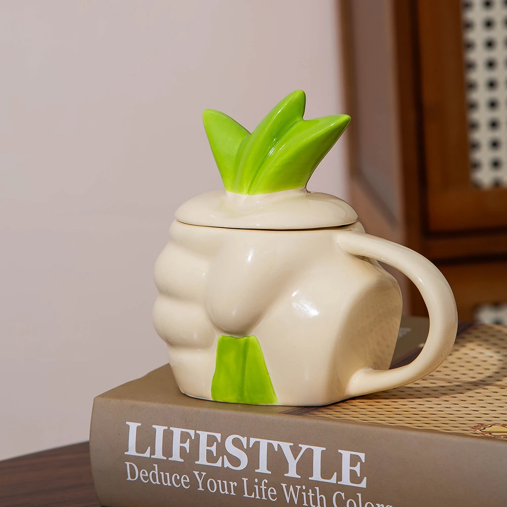 握草杯子马克杯稀奇古怪奇葩沙雕搞怪送生日礼物摆件装饰水杯家用