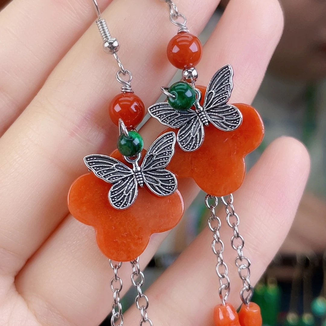 翡翠未镶嵌耳饰饰品