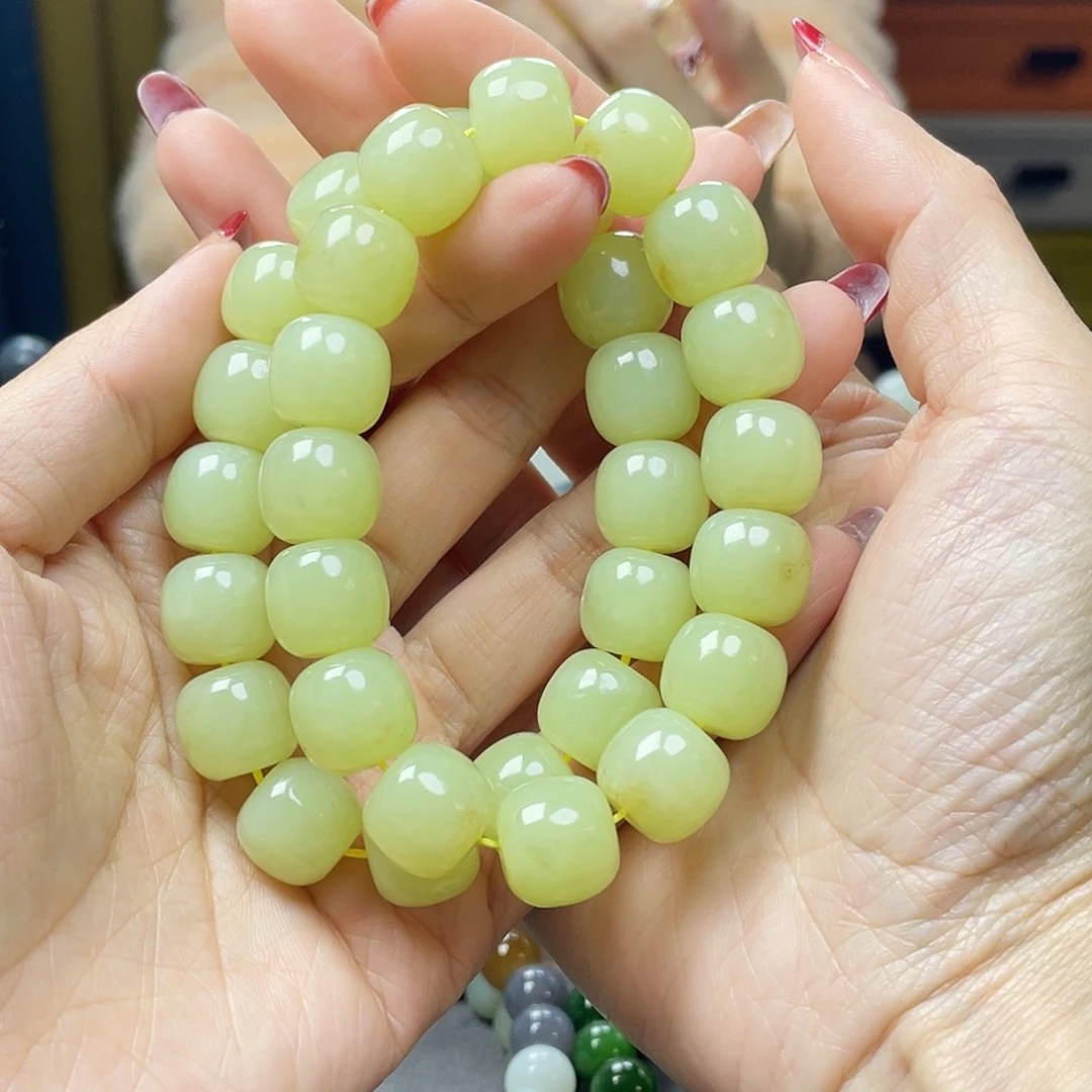 和田玉（黄玉）手链未镶嵌