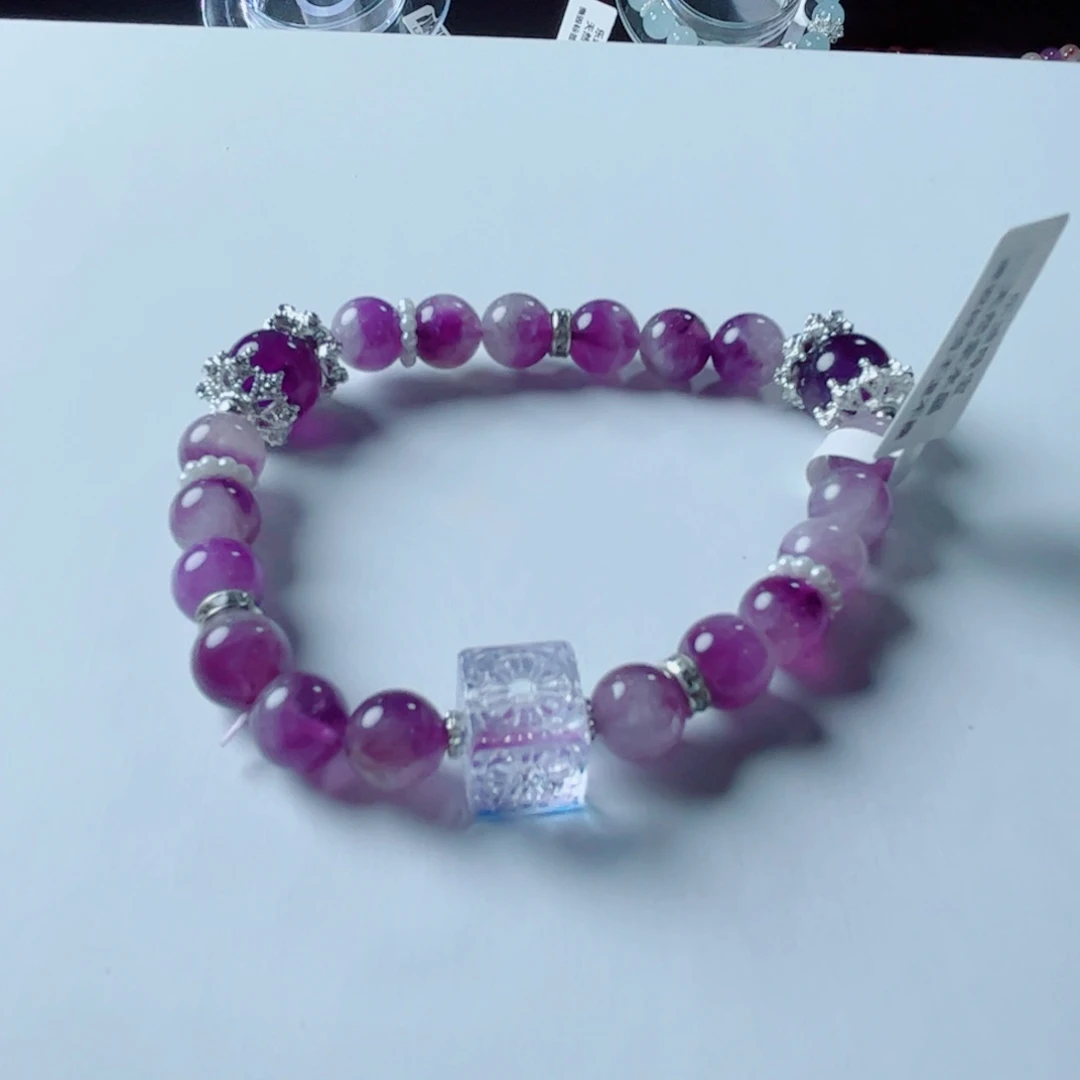 水晶手链未镶嵌薰衣草紫水晶