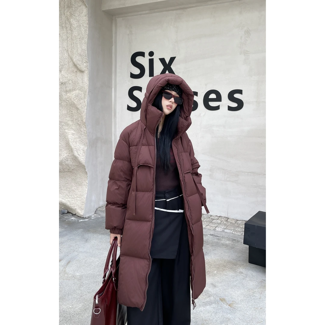 【特价】YANJING/颜境时尚云朵泡芙款保暖长款羽绒服88AW8758