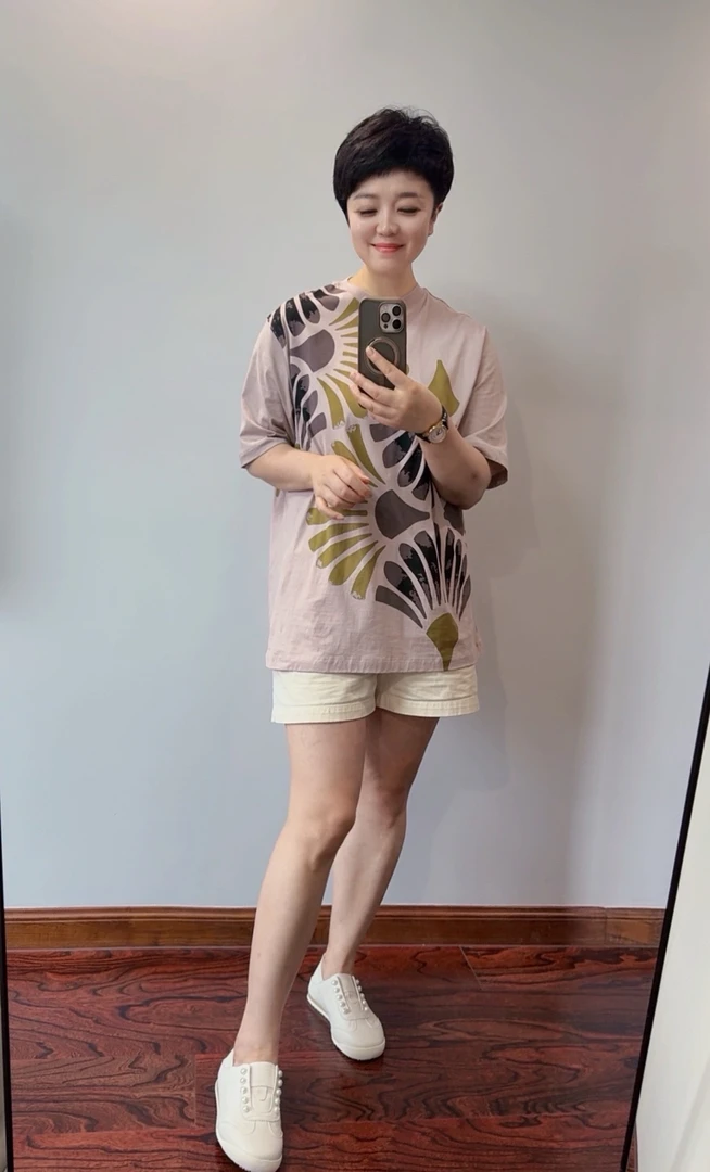 美式圆领印花潮流短袖