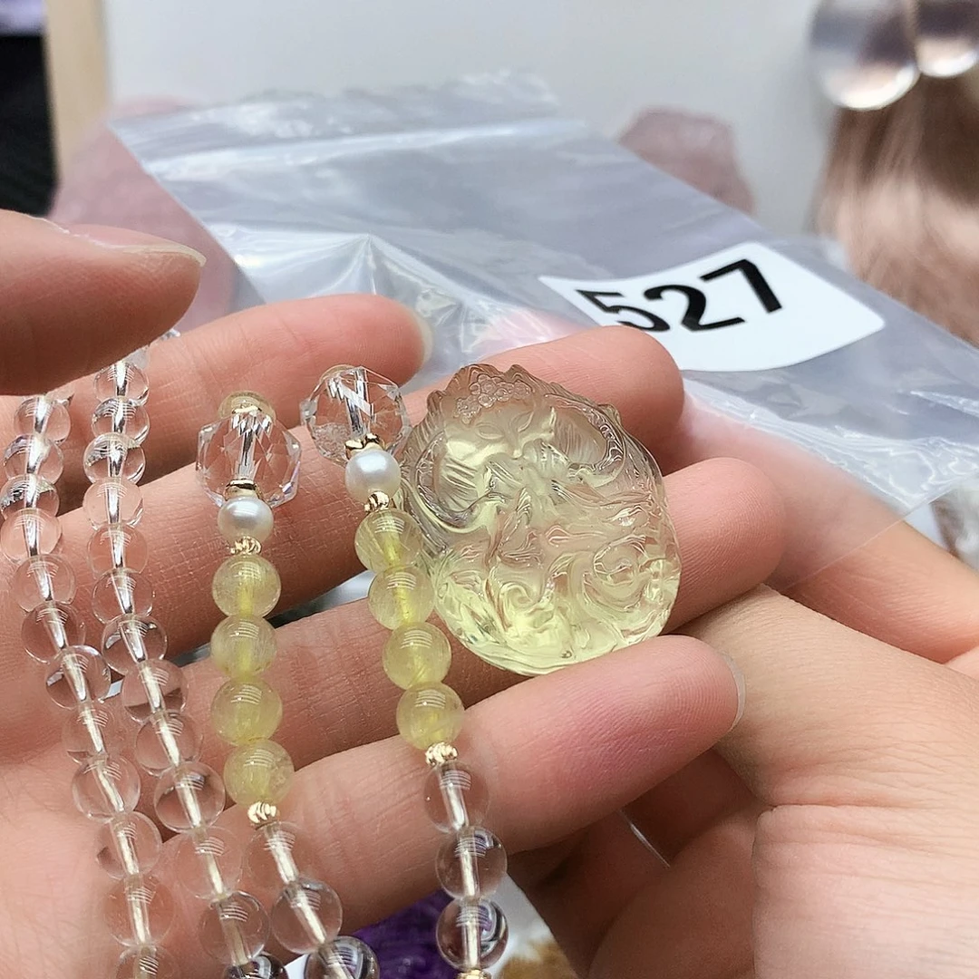 水晶颈饰未镶嵌吊坠