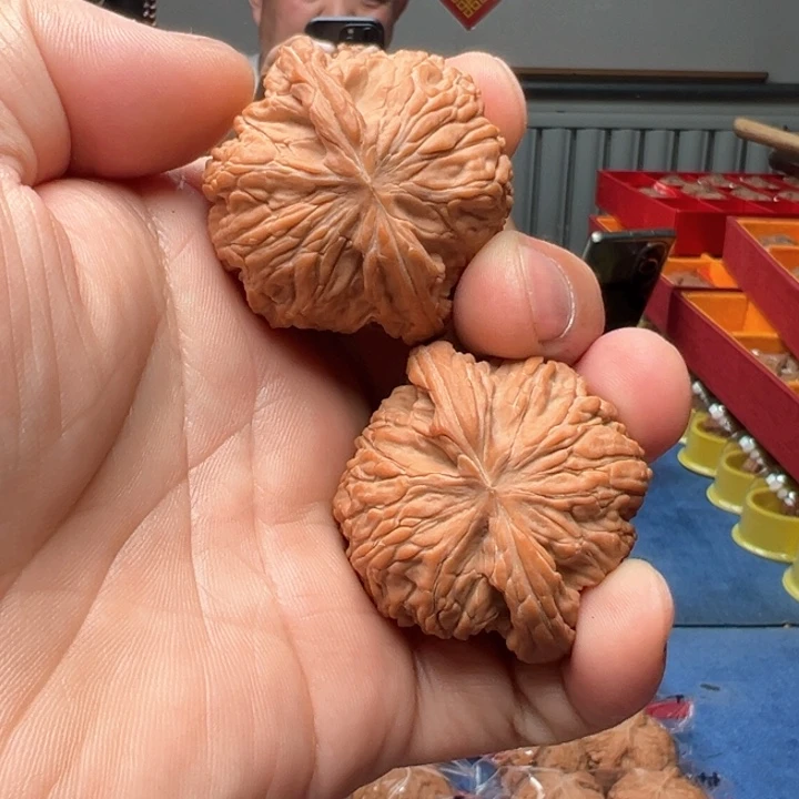 文玩核桃把件爱**秋全品磨盘