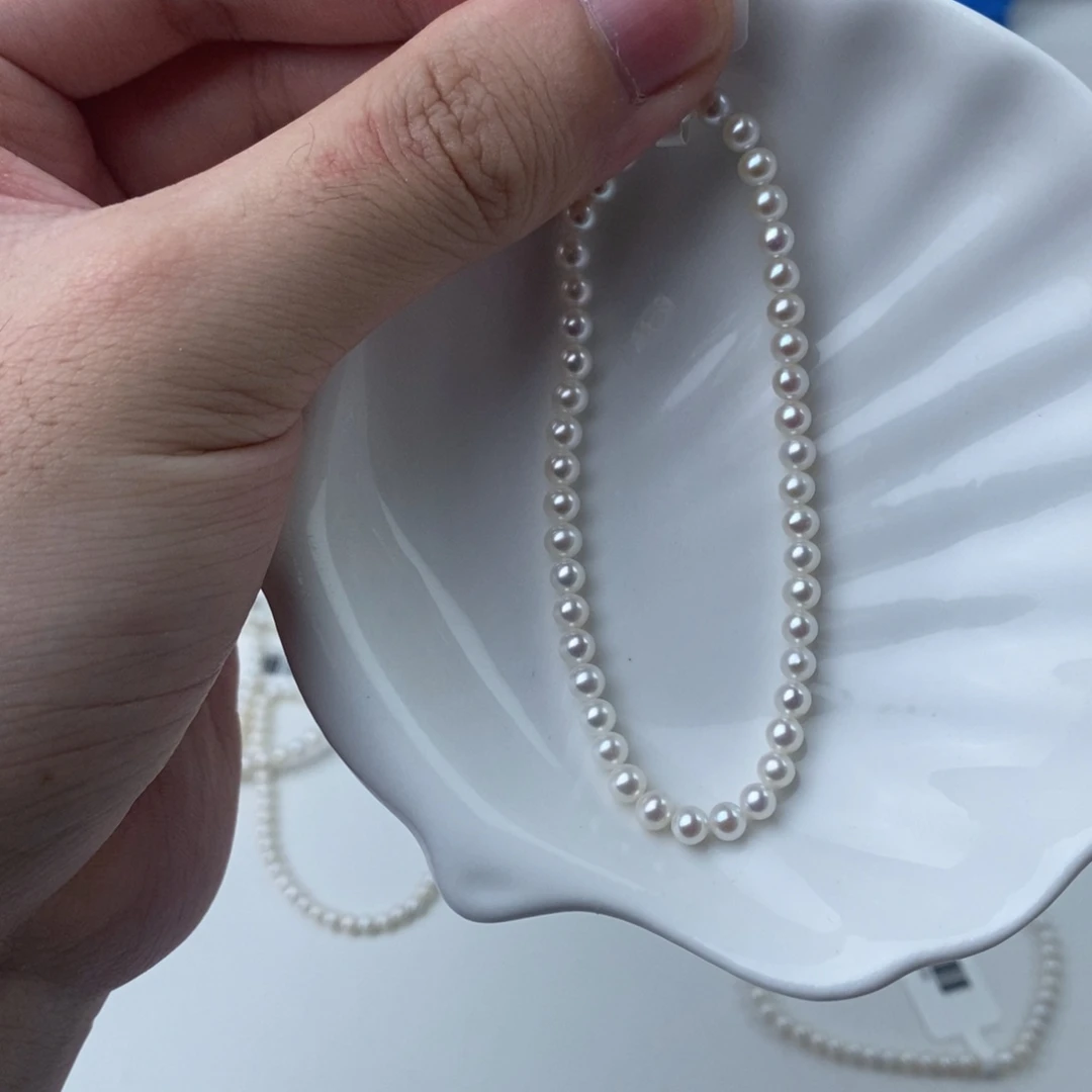银S925镶嵌淡水珍珠项链102974