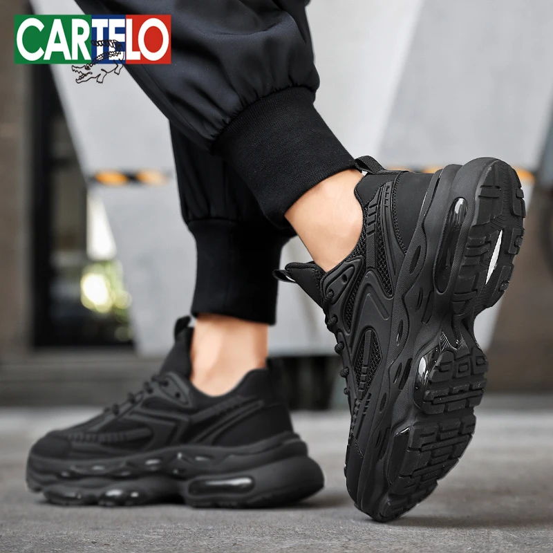 卡帝乐鳄鱼男鞋冬季加绒棉鞋爆米花跑鞋厚底耐磨运动休闲老爹潮鞋