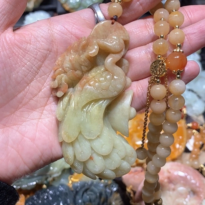 岫玉毛衣链未镶嵌