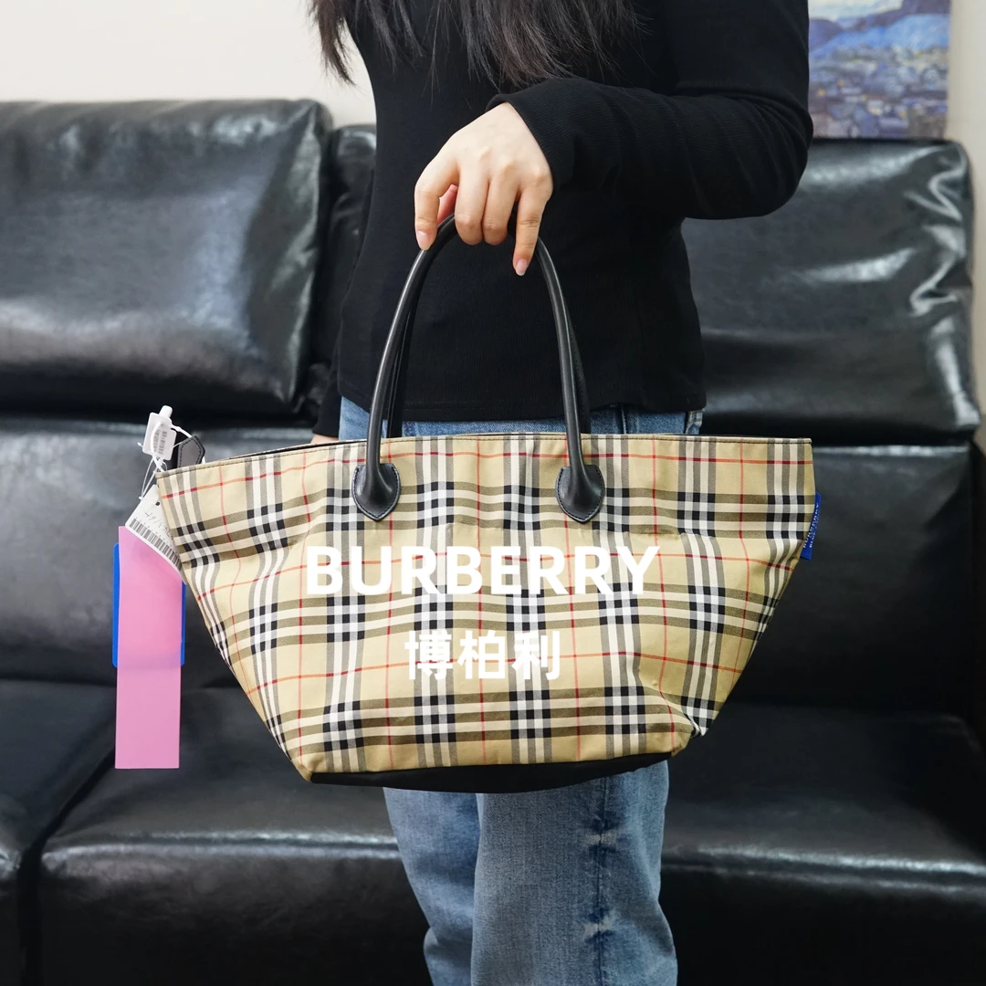 95新 BURBERRY/博柏利 巴宝莉/格纹单肩包/JJ02415218/5218