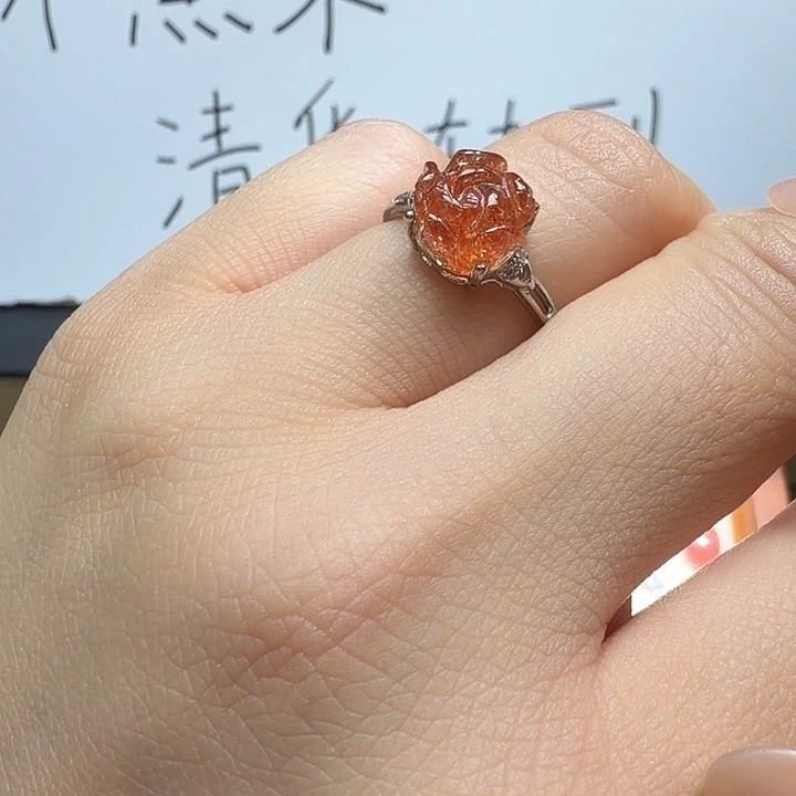 银S925镶嵌水晶戒指