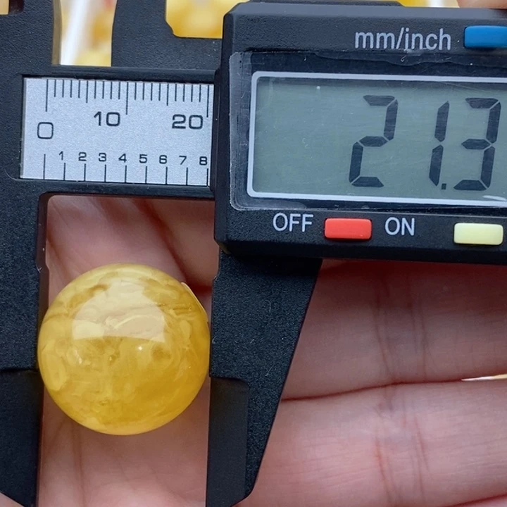 未镶嵌琥珀裸石蜜蜡圆珠微瑕