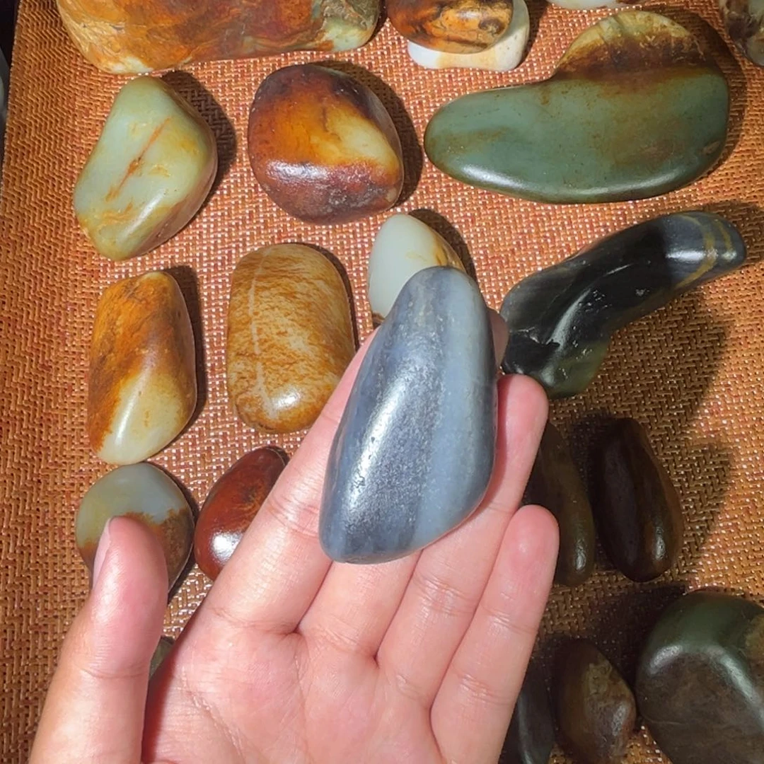 和田玉未镶嵌挂件74.6