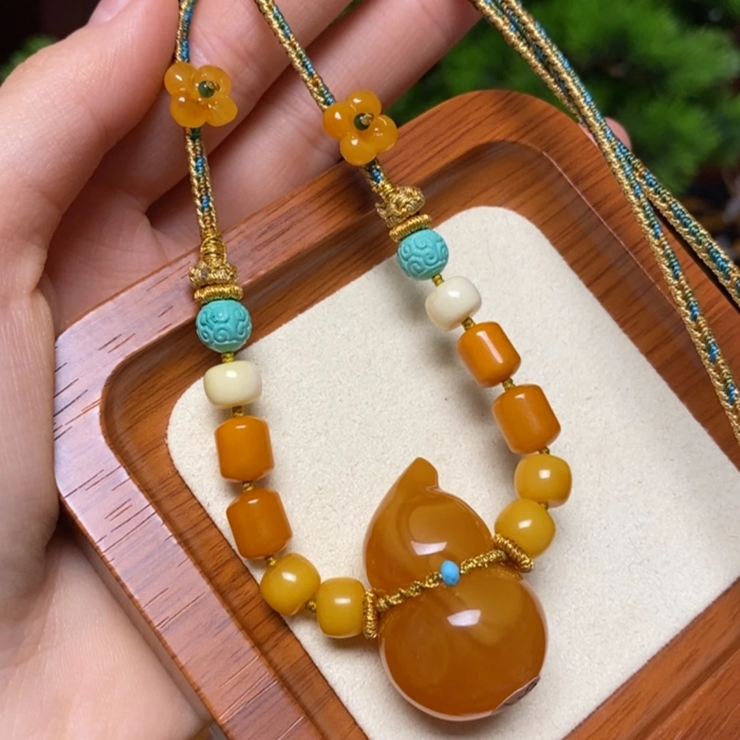 【闪购商品】蜜蜡颈饰未镶嵌项链