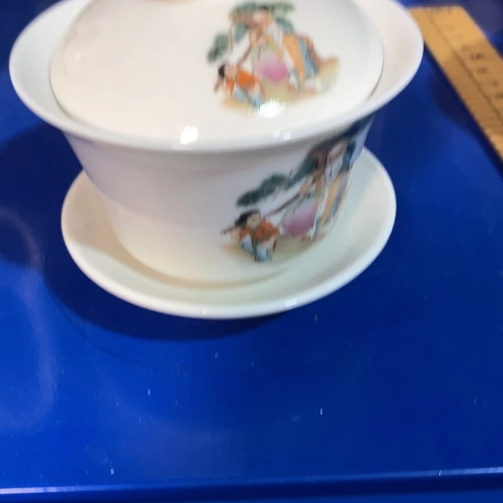 瓷片一厂寿星盖碗约150ml