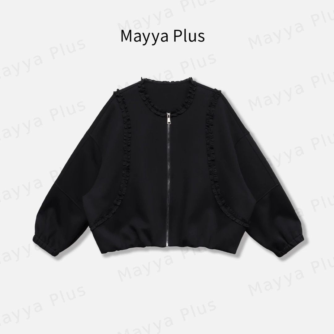 【小时光】Mayya Plus麦芽定制气质显瘦流光风百搭短外套女32546171
