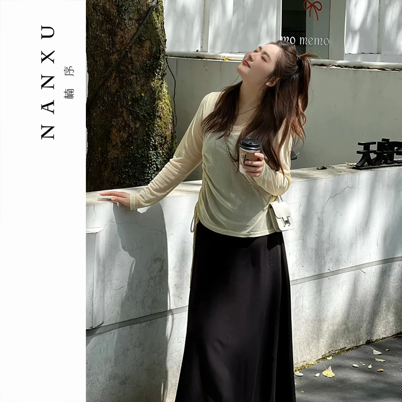 楠序【柔光梦境】魏魏微胖女装 2025年夏装新休闲时尚两件套YZ36088