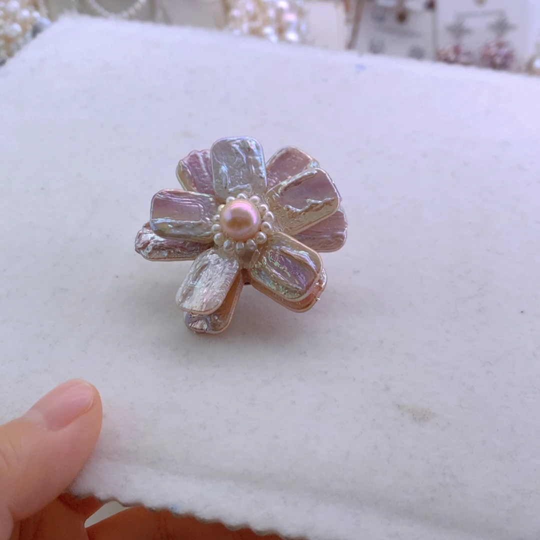 胸针淡水珍珠未镶嵌