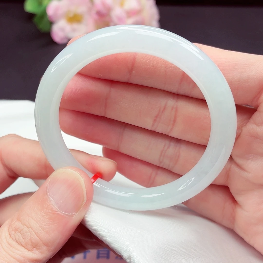 翡翠未镶嵌手镯55圈