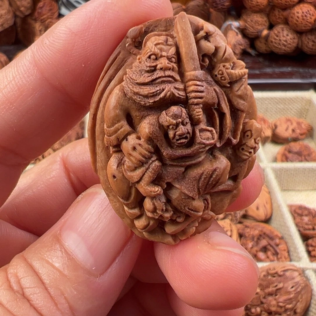 桃核吊坠桃核雕刻，