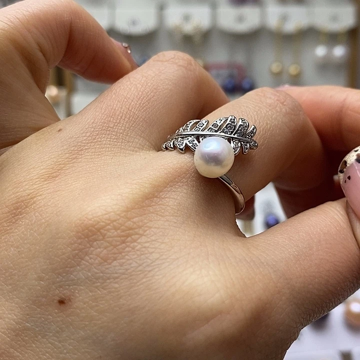 未镶嵌戒指淡水珍珠