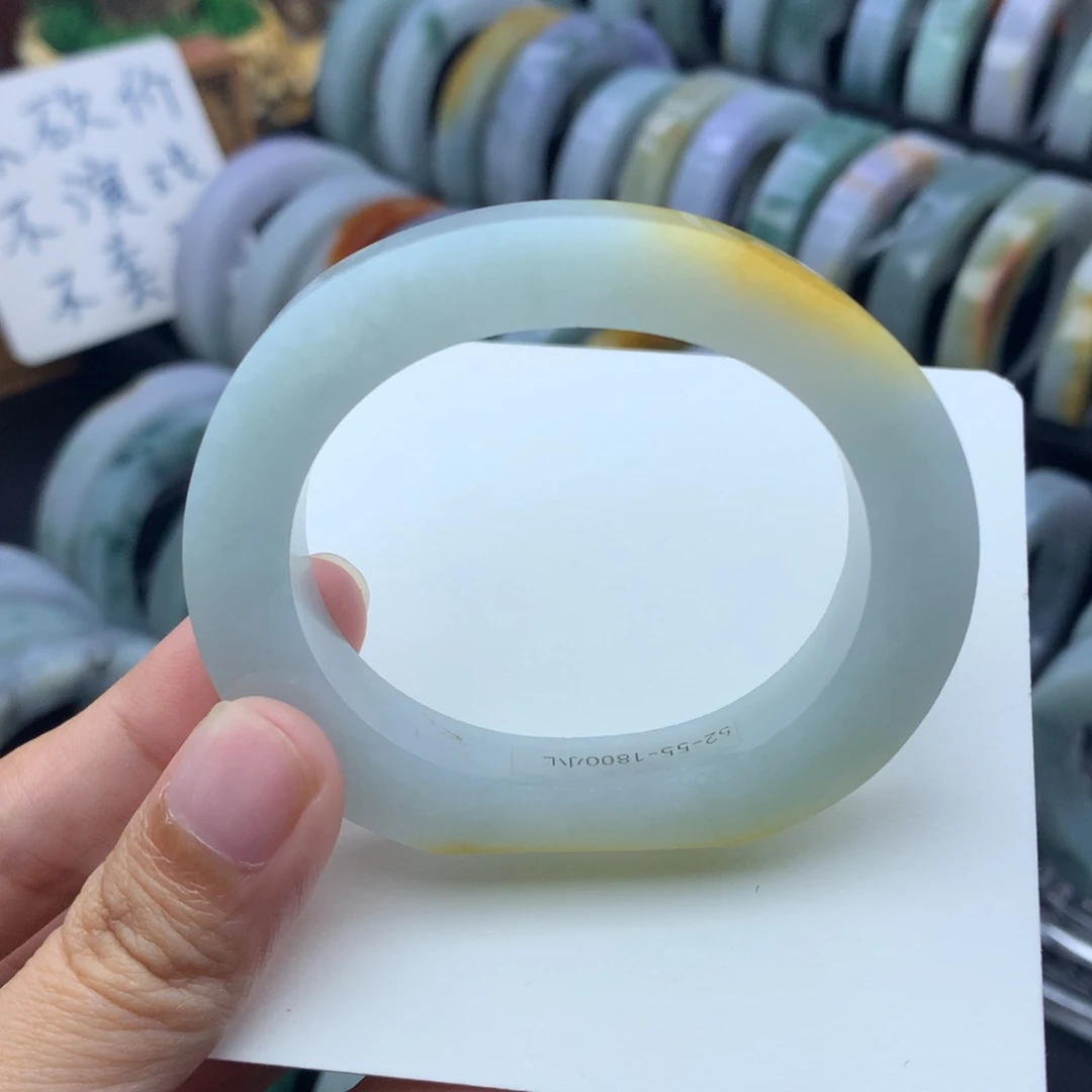 未镶嵌定制手镯定制翡翠定制贵妃52-55