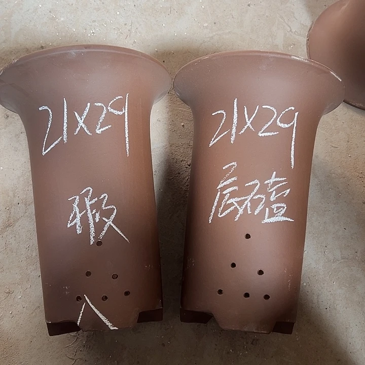 紫砂花盆宜兴紫砂花盆厂家直销2只