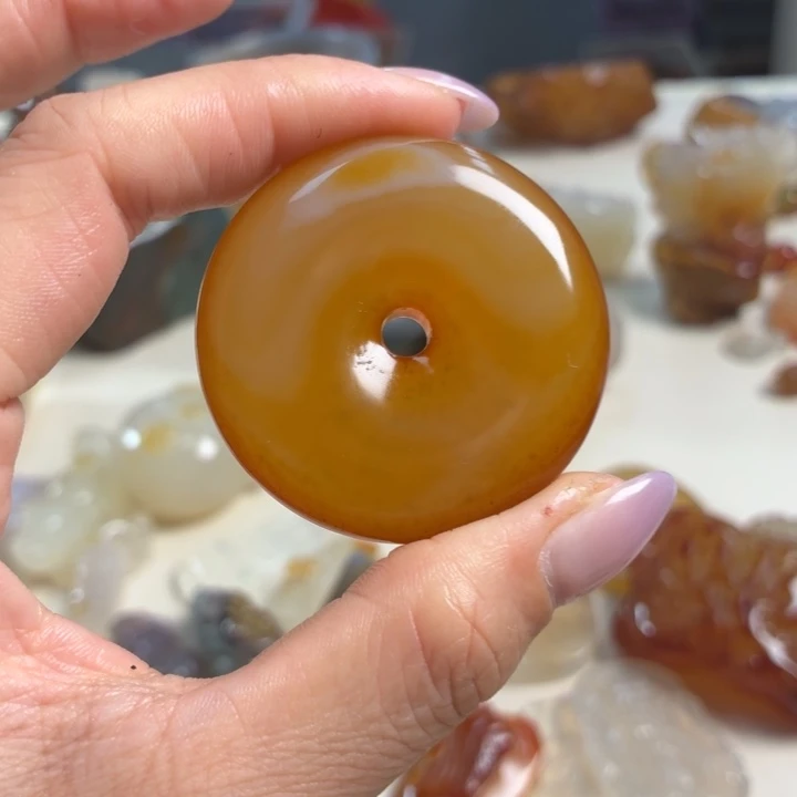 玛瑙/玉髓未镶嵌吊坠(不含链)