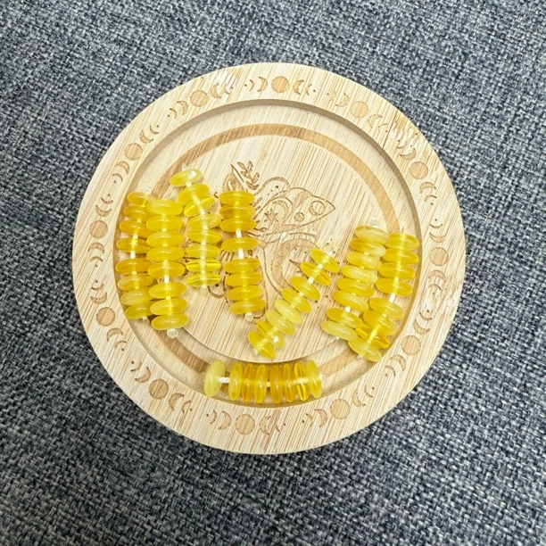 兰蜜珠宝天然原矿琥珀蜜蜡算盘珠隔片隔珠8➕mm福利(多样性发其一）