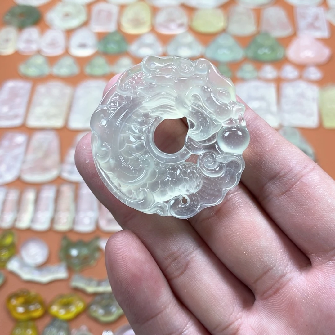 蛇纹石玉未镶嵌多样性随机发一