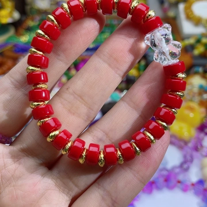 树脂制品26号小熊手链