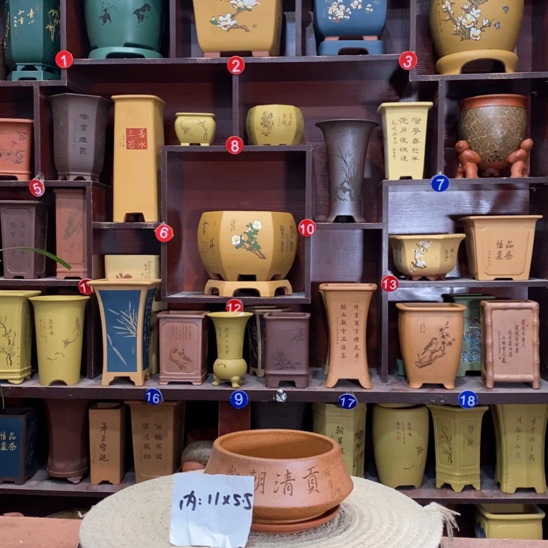 紫砂艺术紫砂花盆