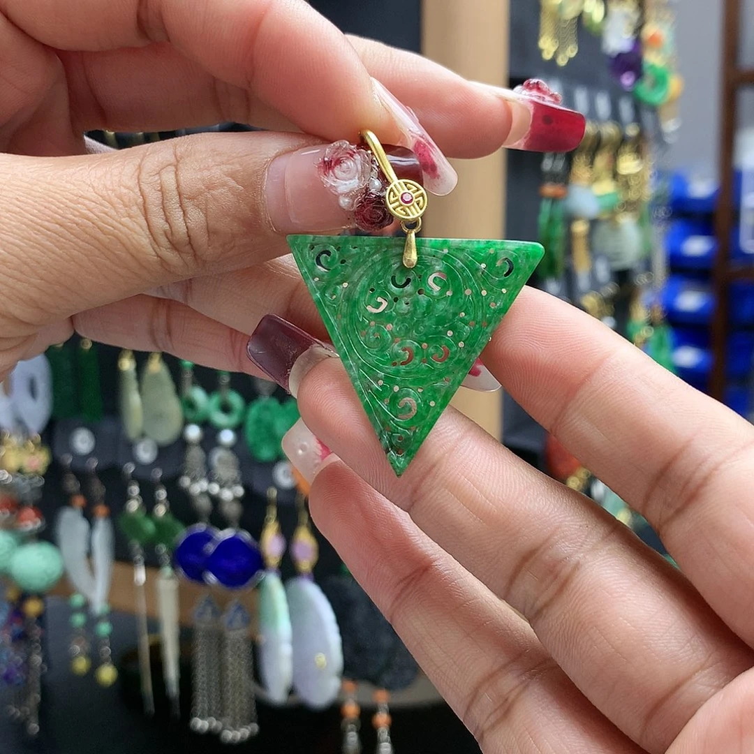 【闪购商品】翡翠耳饰银S925镶嵌扮***鼠单只耳坠