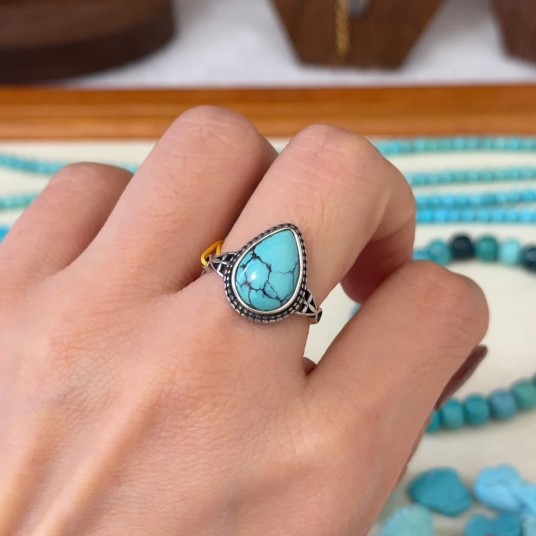 绿松石银S925镶嵌