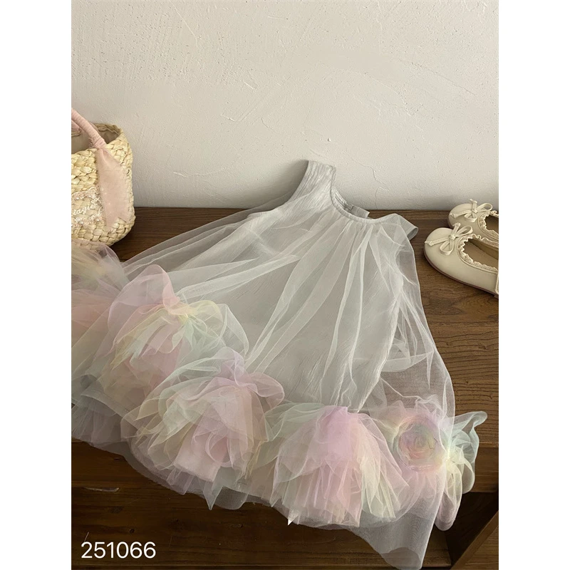 JJFX·25夏~彩色花朵裙251066