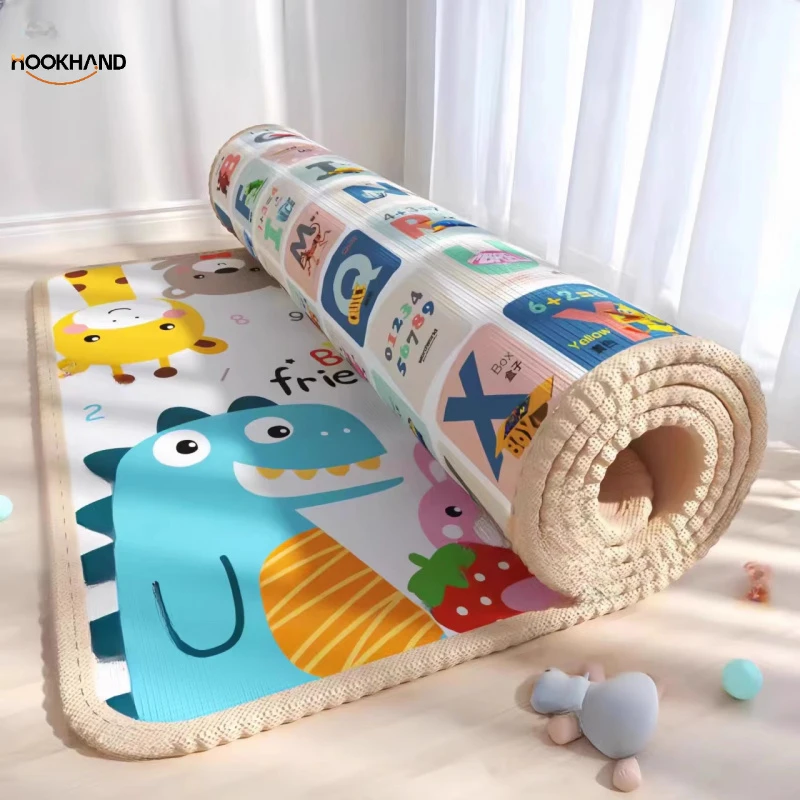 防潮加厚爬行垫宝宝婴幼儿整张防摔垫爬爬垫隔凉防水家用泡沫地垫