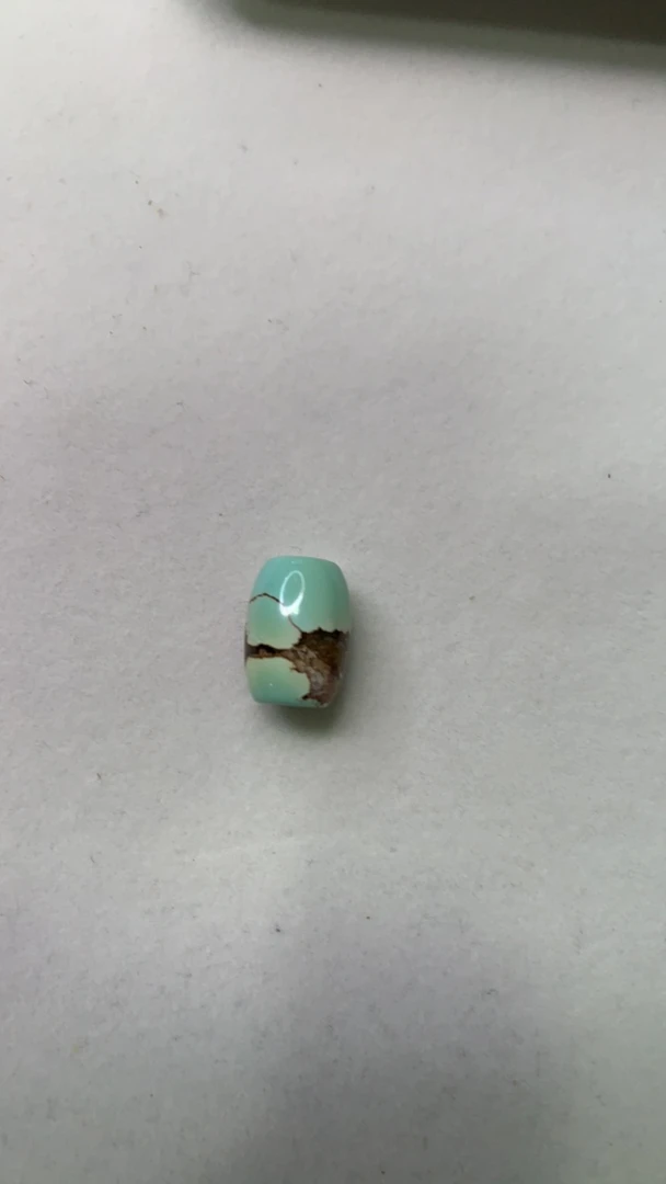 天然原矿绿松石桶珠