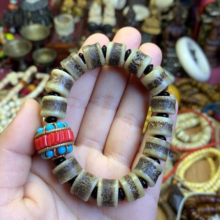 星月菩提吊坠藏传喜马拉雅艺术品