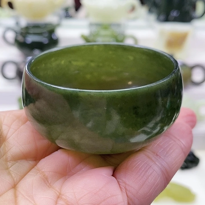 未镶嵌和田玉挂件茶杯70m l