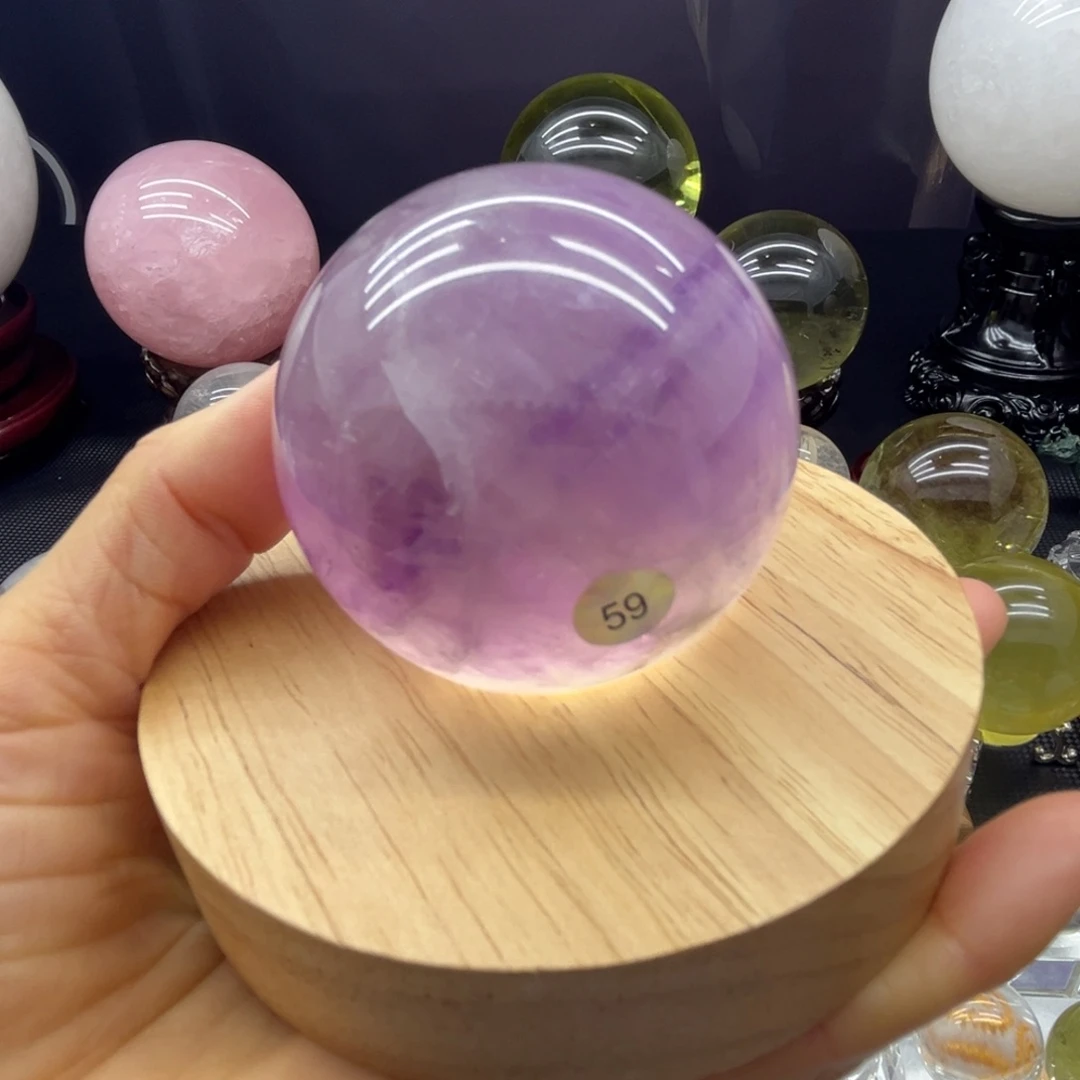 未镶嵌珠宝半成品水晶5.74公分