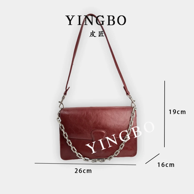 【英柏甄选】SD-5166-1-干枯玫瑰 然与纯小众设计感单肩包百搭女包